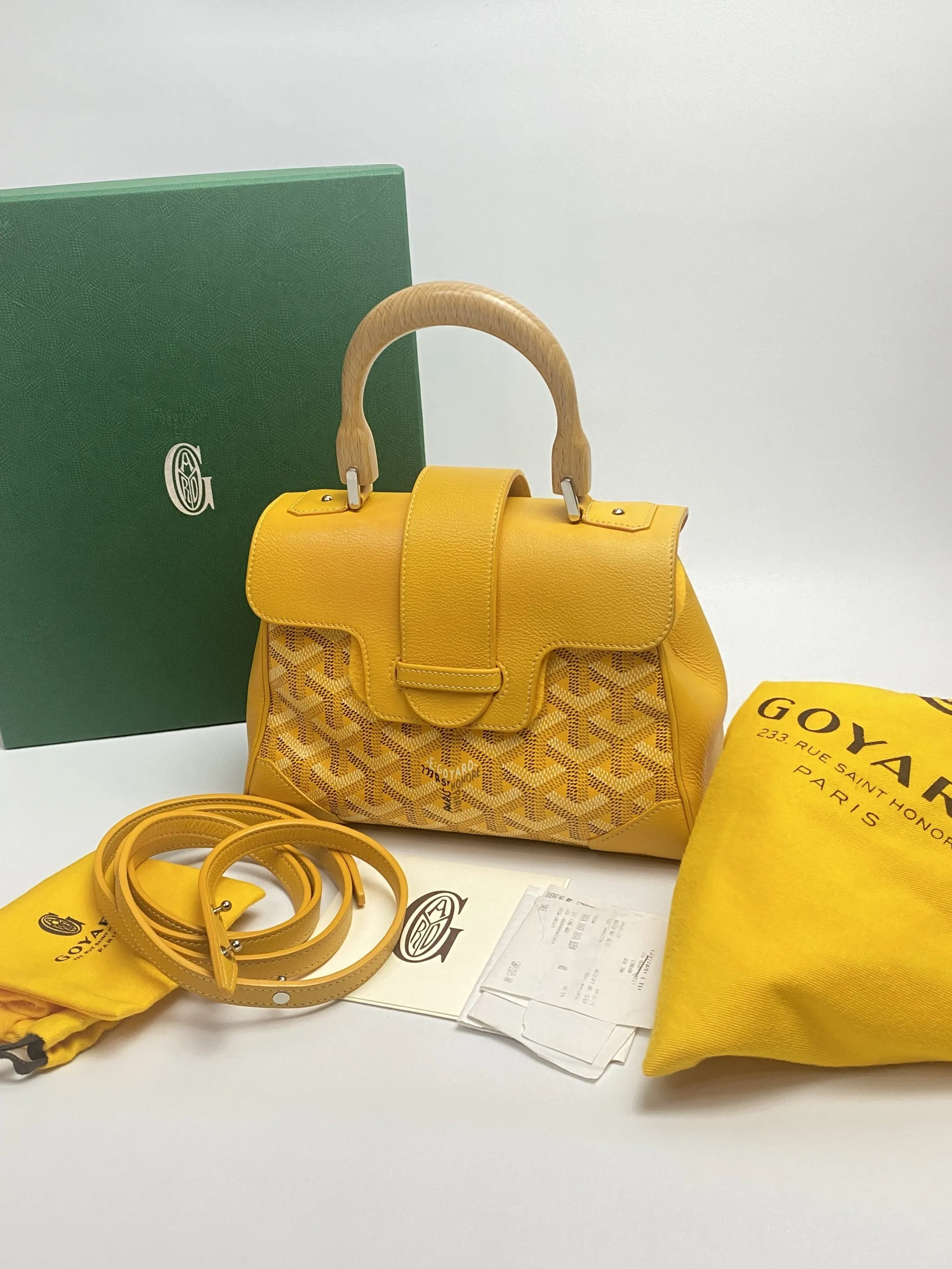 Goyard Mini Saigon yellow, Luxury, Bags & Wallets on Carousell