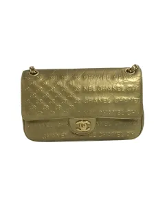 SHOULDER Preowned Rare Gold Embossed Single Flap  1 ~item/2022/9/25/img_4320