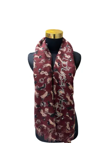 ACCESSORIES Preowned Scarf Burgundy 2 ~item/2024/10/10/img_3195