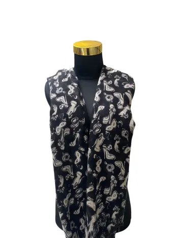 ACCESSORIES Preowned Scarf Black and White 2 ~item/2024/10/10/img_3204