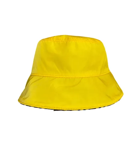 ACCESSORIES Preowned Authentic Fendi Zucca Zucchino Bucket Hat Yellow Black Nylon Wool 3 ~item/2024/10/10/img_3372