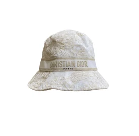 Preowned DBobby Toile De Jouy Mexico Small Brim Buket Hat